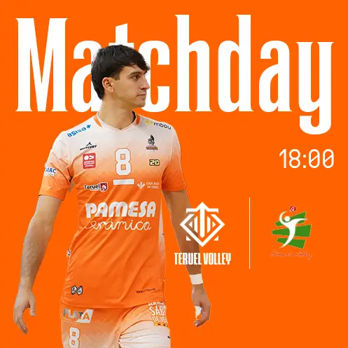 Diseño de publicación Matchday para Teruel Volley