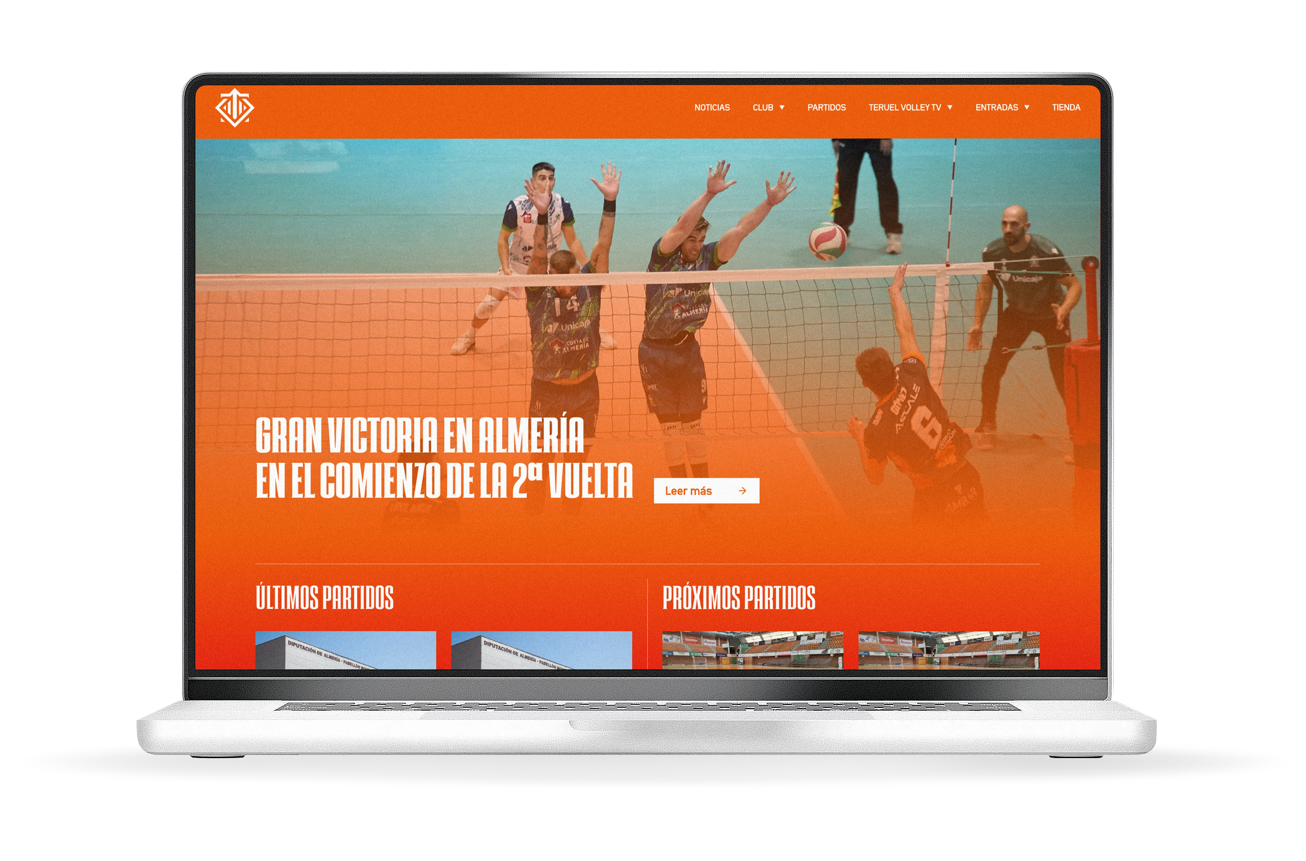 Diseño de página web de Teruel Volley