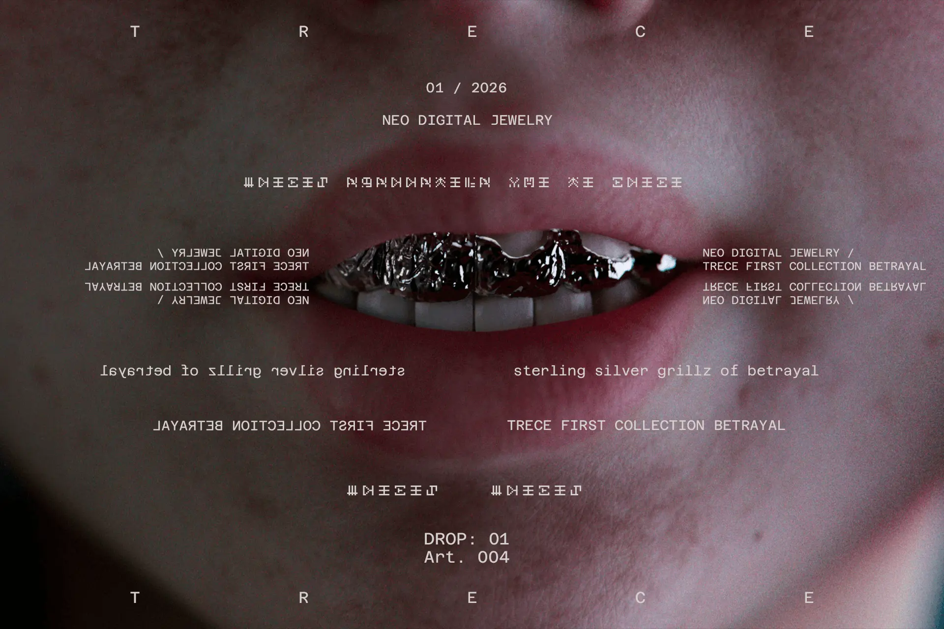 Dirección de arte experimental para grillz de la colección TRECE